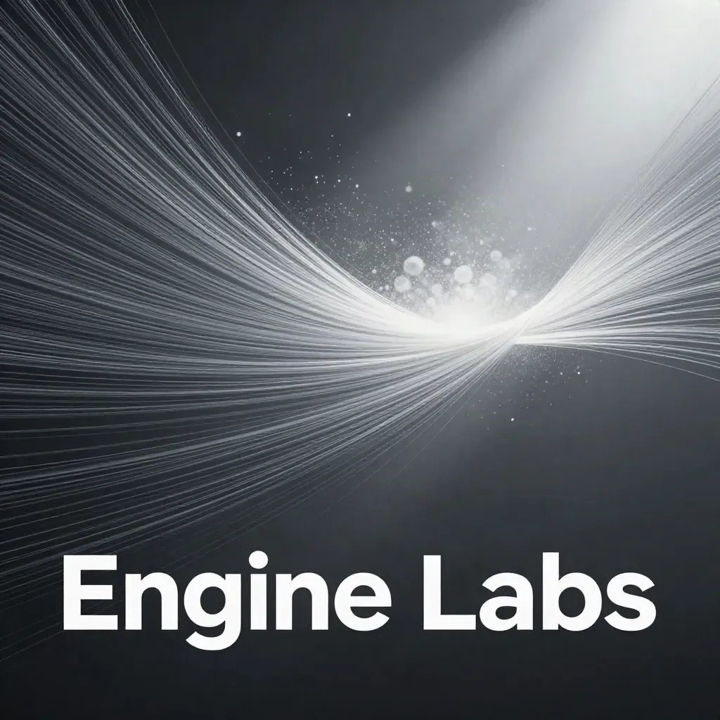 Silver light filaments converge into a soft white bloom in dark graphite haze.